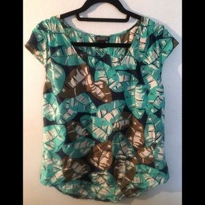 EUC Lucky Brand Palm Tree Top